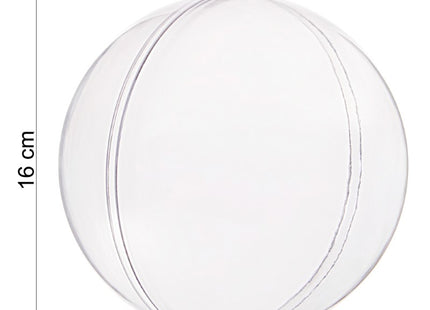 Hobby/DIY Kerstbal | 1 Stuk | 16 cm | Transparant