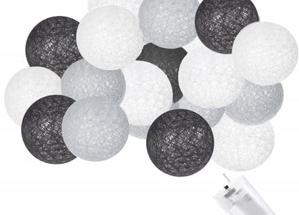 Fairy Lights | 2 m | 10 LED | Grijs/Wit/Zwart