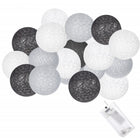 Fairy Lights | 2 m | 10 LED | Grijs/Wit/Zwart