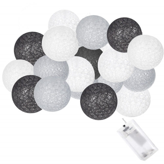 Fairy Lights | 4 m | 20 LED | Grijs/Wit/Zwart