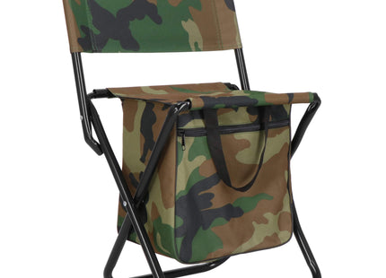Campingkruk - Kampeerkruk - Viskruk - Opvouwbaar - Inclusief Draagriem - Camouflage