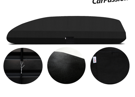 CarPassion Dakkofferhoes  - Beschermhoes - Waterdicht & Vorstbestendig - Maat L - Zwart - 205cm