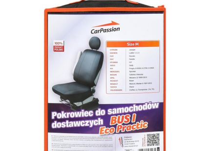 Autostoelhoes - Autostoelbeschermer-  Stoelhoes - Bescherming - Kunstleder - Zwart - Maat M