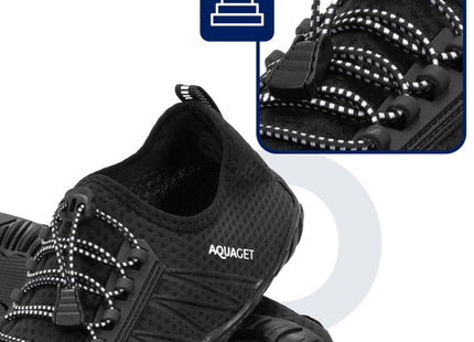 Waterschoenen - AQUA Shoes - Sneldrogend - Rubber - Unisex - Zwart - Maat 44