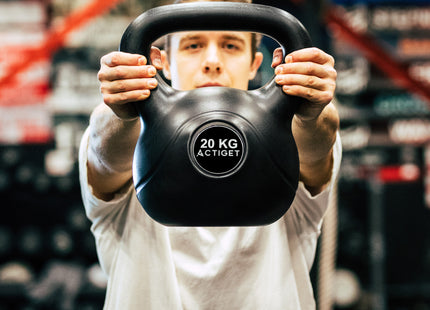 Actiget® Kettlebell | Ergonomische Handgreep | Zwart | 20 kg