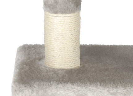 Krabpaal - 4 Etages - Voor Katten - Meubelbescherming - 49X36X87 cm - Grijs