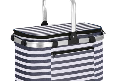 Koeltas | Koelbox | 28 Liter | 40 x 25 x 28 cm | Blauw/Wit