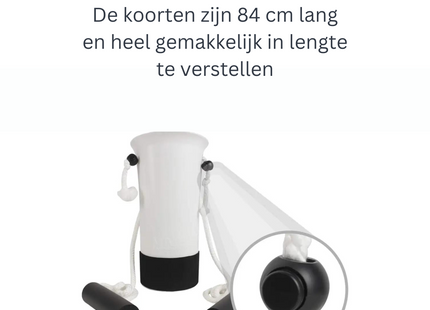 Sokaantrekker | Sok Aantrekhulp | Universeel | Wit / Zwart