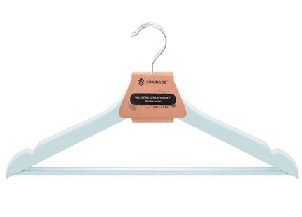Houten Kledinghangers - 3 Stuks - Draaibaar - Luxe - Blauw