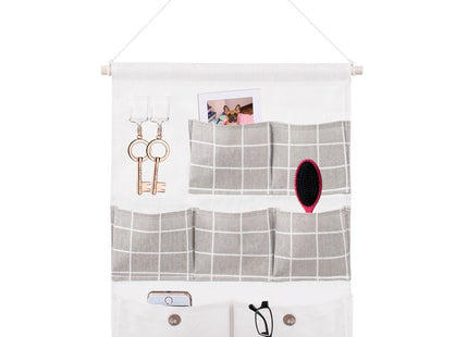 Hangende Organizer | 7 Zakken | Wit/Grijs