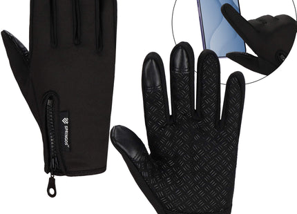 Handschoenen - Touch - Zwart - Nylon - Unisex - Maat XL