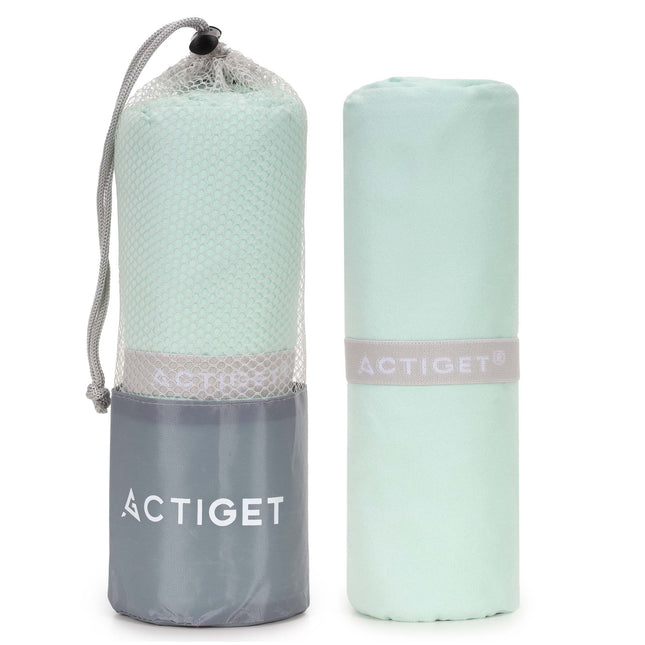 Strandlaken | Badlaken | Sneldrogend | Strandhanddoek | Microvezel | 180 x 100 cm | Mint