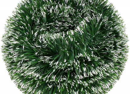 Kerstslinger | Guirlande | 6 m | Donkergroen/Wit