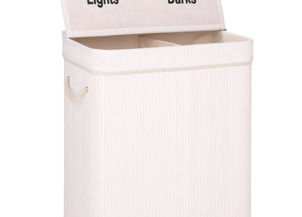 Wasmand | 100 Liter | 2 Vakken | Lights | Darks | Wit