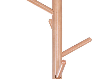 Staande Kapstok | Hout | 8 Haken | Garderobe Kapstok | Naturel | 175 cm