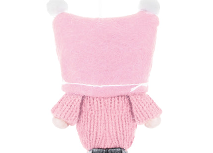 Kerstkabouter - Kersthanger - Kerstdwerg - Kerstversiering - Roze - 8 cm