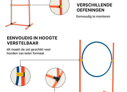 Agility voor de hond - Hondentunnel - Draagzak - 20 Delig