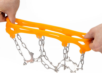 Sneeuwgripzolen Voor Wandelschoenen - Spikes voor Schoenen - Anti Slip - Oranje- 40-45