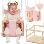 Babyschommel - Kinderschommel - Schommel Met Kussen -  Hout - Polyester - 25 kg -  35 x 35 x 25 cm