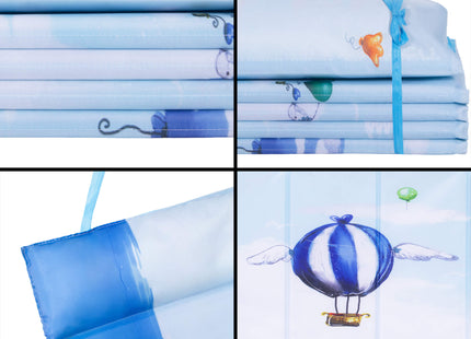 Strandmatras - Opvouwbaar - Kussen - 180 X 60 CM - Blauw