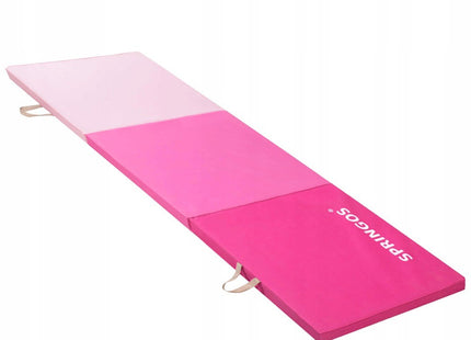 Fitnessmat | 3 Delig | 180 x 60 x 5.5 cm | Roze Tinten
