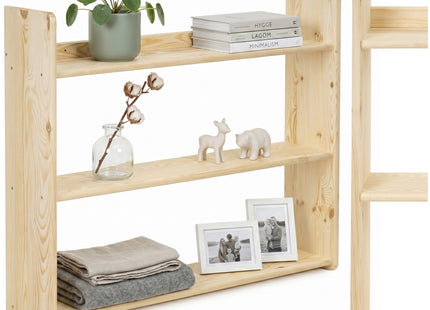 Wandplank - Boekenplank - Kruidenplank - Ophangbaar - Naturel - 10 Kg - 20 x 90 x 74 Cm