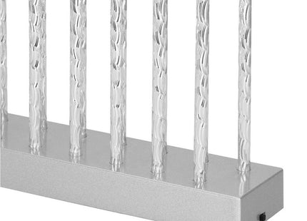 LED Kaarsenbrug | Batterijen | Zilver | Warm Wit