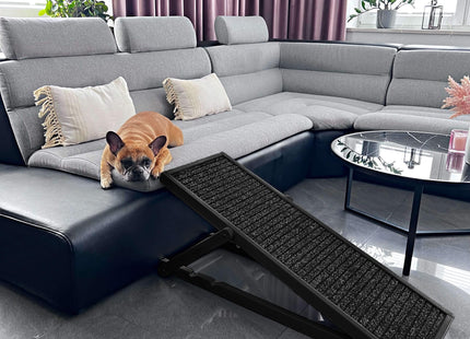 Hondentrap - Hondenloopplank - Instelbaar - Voor Grote en Kleine Honden - Zwart