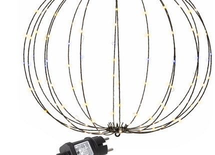 Lichtbol - Kerstversiering - Warm Wit - Witte Flash Optie - Indoor & Outdoor - 160 Led -  65 x 56 x 7 cm - Metaal