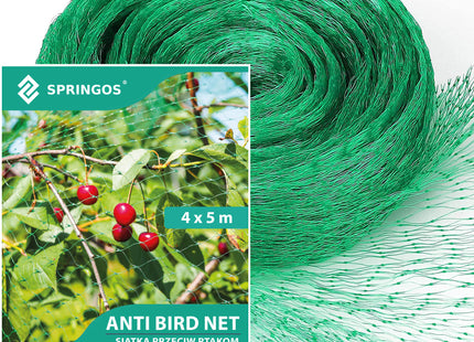 Vogelnet - Vogelgaas - Anti- Vogelnet - Ongedierte en Vogelbestrijding - 4 x 5 M