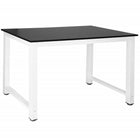 Eettafel | Tafel | 110 x 60 cm | Wit/Zwart