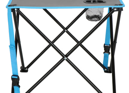 Camping Set | Kampeer Set | Campingtafel |  Campingstoel | Kampeerstoel | Op Vouwbaar | Inclusief Draagtas | Vissen | Blauw/Grijs