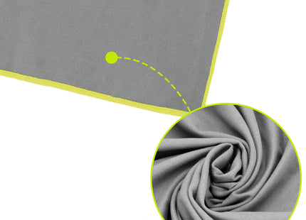 Strandlaken | Badlaken | Strandhanddoek | Microvezel | 180 x 100 cm | Grijs