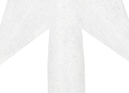 Kerstboom Piek | Ster | 19 cm | Glitter | Zilver