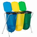 Vuilniszakkenhouder - Frame voor Afvalzakken - Standaard - 2 delen - Geel/Groen/Blauw - 30 Kg