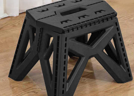 Vouwkruk - Inklapbaar - Platform - Multifunctioneel - Tot 150 Kg - 23 Cm - Zwart