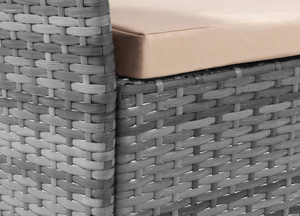 Tuinset - 4 Delig - Stoelen - Bank - Tafel - Rotan - Grijs