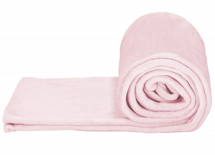 Fleece Deken | 200 x 220 cm | Lichtroze