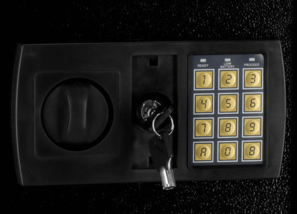 Kluis | Cijferslot | Kluisje met Cijferslot | Gepantserd | 41,5 x 35 x 31 cm | Zwart