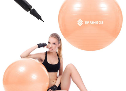 Fitness Bal | Peach | Inclusief Pomp | 55 cm