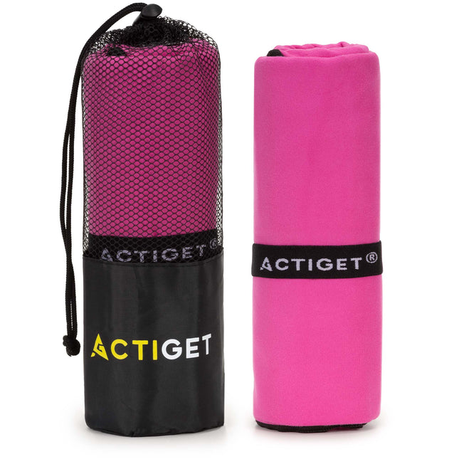 Strandlaken | Badlaken | Sneldrogend | Strandhanddoek | Microvezel | 180x100 cm | Roze