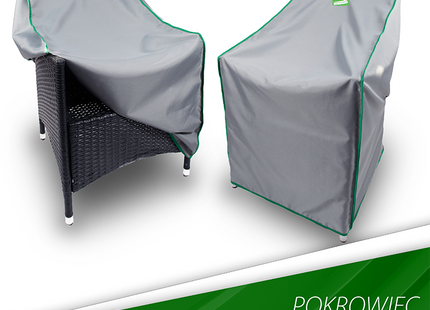 Stoelhoes -Stoel cover - Tuinset - Buitenstoelen - Weersbestendig - Outdoor Stoelhoes  - 58 x 60 x 80 Cm - Grijs