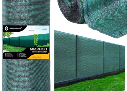 Zichtbreeknet | Zichtdoek | Privacynet | Schaduwdoek | Rol 1,5 x 10 m | 90 % Schaduw | 140g/m² | Groen