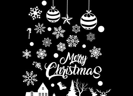 Raamstickers – Kerst – Kerst Stickers – Raamstickers Kinderen – Kerstversiering voor Binnen – Kerstdecoratie – 62 stuks