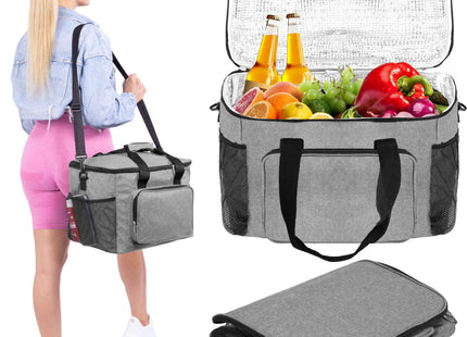 Koeltas | Koelbox | 47x28x23 cm | 30 Liter | Grijs