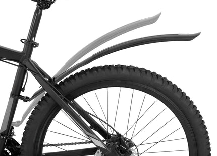 Spatbordenset Voor Mountainbike  - Spatborden Fiets  - Voorwiel - Achterwiel - 2-delige Set - Kunststof - Zwart
