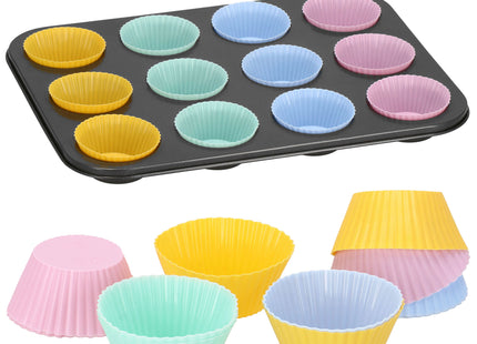 Bakvorm - Muffinvorm - Metaal - Grafiet - 35 x 26,5 cm