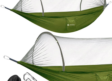 Hangmat - Klamboe - Camping - 200 KG -260 x 140 CM - Groen