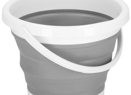 Emmer | Opvouwbare Emmer | Rond | 5L | Grijs/Wit