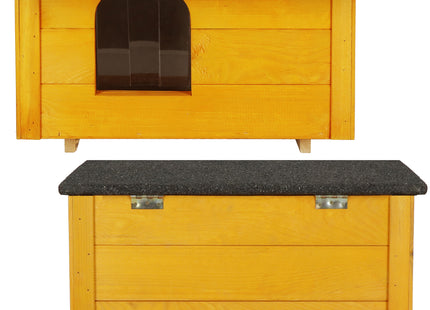 Kattenhuis - Voor Buiten - Geïsoleerd - 56 x 46 x 30 cm